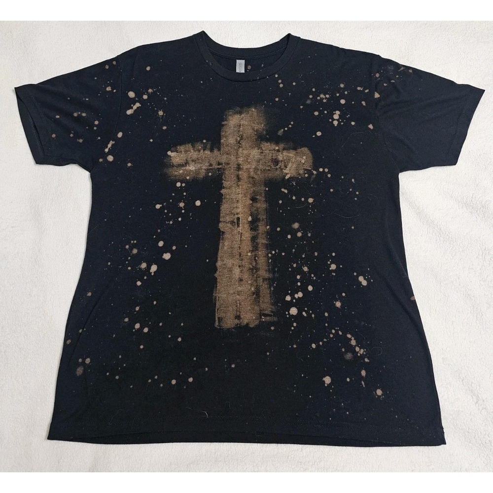 Reverse Tie Dye Cross Savior Of The Universe Soft Large Tshirt Next Level